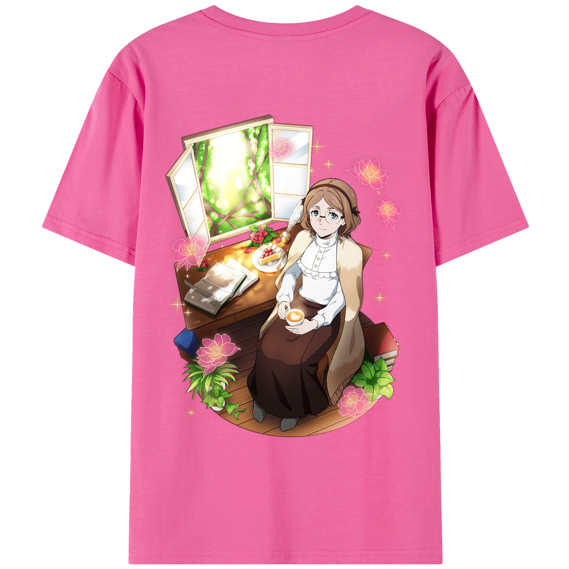 （画像用） 文豪ストレイドッグス Bungo Stray Dogs レディース半袖Tシャツ(バックプリント)